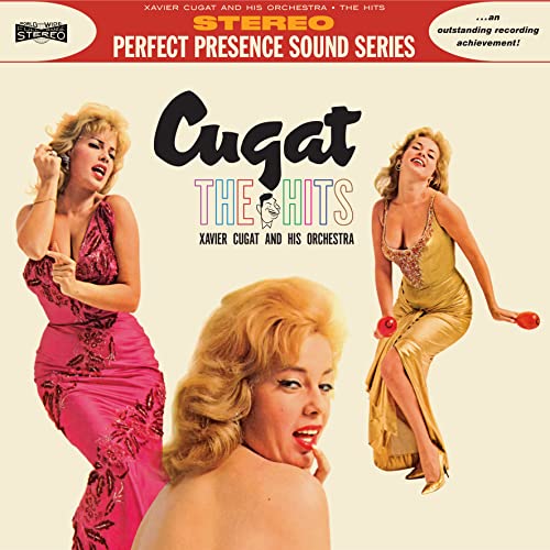 Xavier Cugat album cover featuring three women in glamorous dresses.