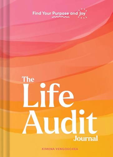 Colorful journal cover with large white text reading “The Life Audit Journal.”