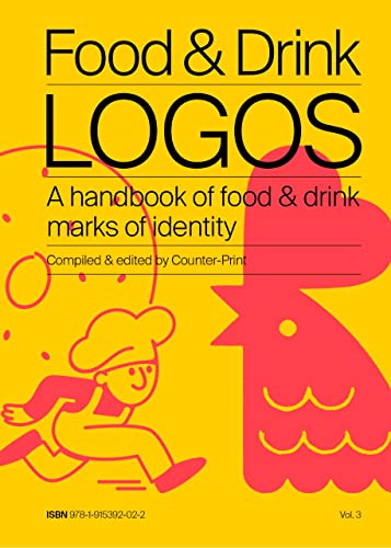 Yellow book cover with illustrated chef and pink abstract figure.