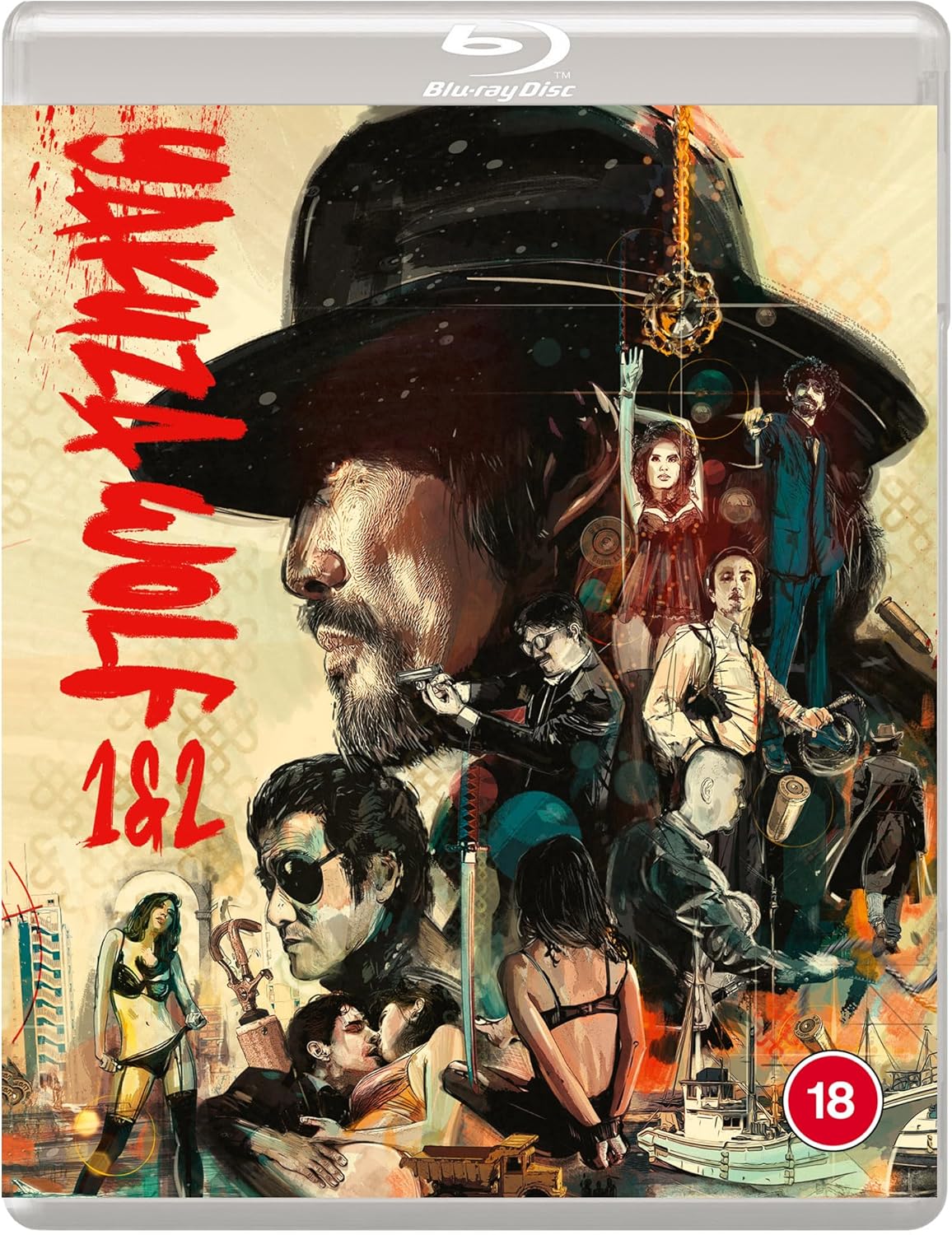 Blu-ray cover art for Yakuza Wolf 1 & 2 featuring a collage of characters.