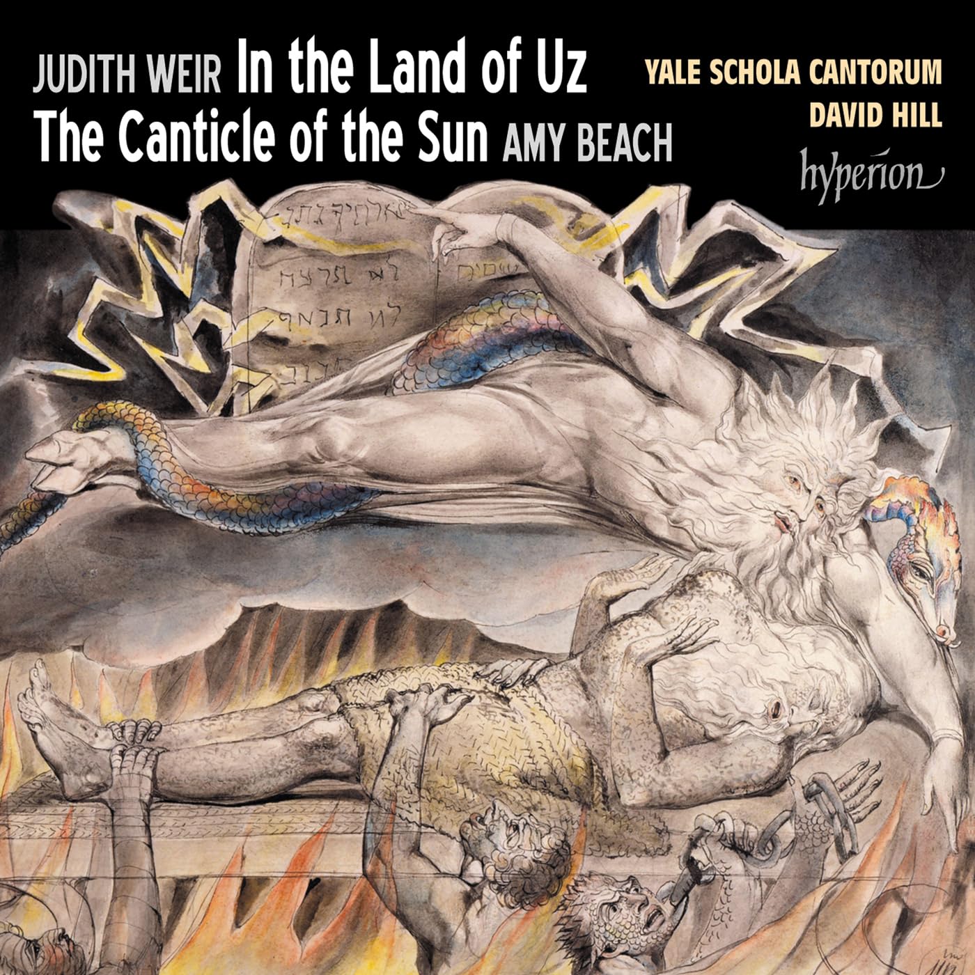 CD cover depicting a dramatic, surrealist painting of a winged figure and flames.