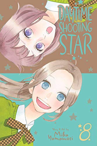 Manga volume 8 cover with two young women looking upwards, smiling.