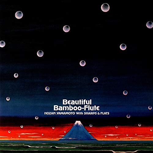 LP cover: Mount Fuji with red waves and scattered moon circles.