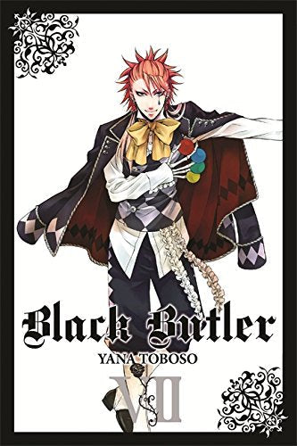Manga cover featuring a red-haired character in a jester-inspired outfit holding colorful balls.