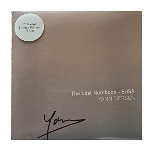 Brown square vinyl record sleeve titled The Lost Notebook - EUSA by Yann Tiersen.