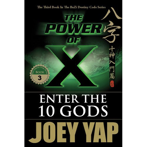 Book cover with a large green "X" and gold text, titled "Power of X.
