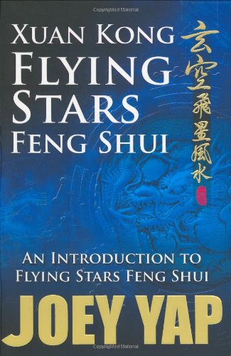Book cover titled Xuan Kong Flying Stars Feng Shui by Joey Yap with blue background.