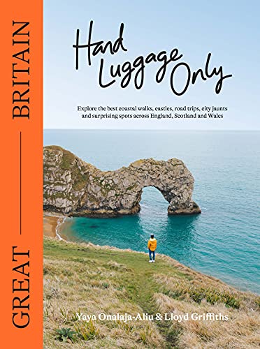 Travel guidebook cover featuring Durdle Door, a coastal arch in England.