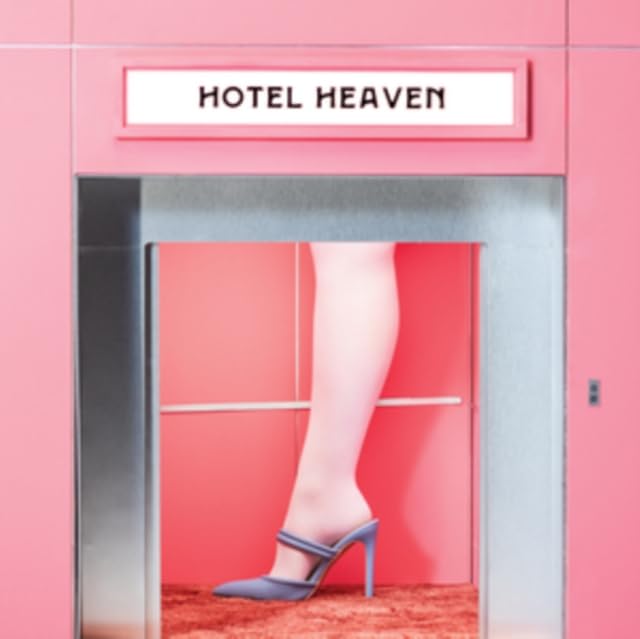Pink album cover for Yellow Days’ “Hotel Heaven” featuring a leg in a sandal.