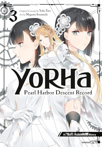 Book cover featuring three anime-style women with mechanical details.