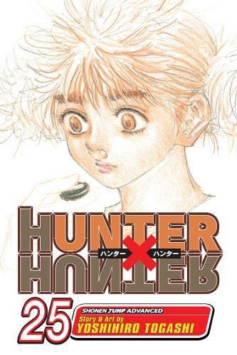 Manga cover of Hunter x Hunter volume 25 featuring a close-up of Palm Siberia.