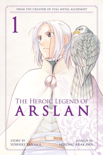 Manga cover: young man with white hair and a perched falcon.
