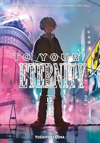 Manga cover: boy with short hair stands in a neon-lit city.