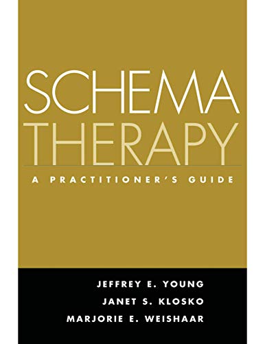 Book cover for "Schema Therapy: A Practitioner's Guide" with gold and black text.