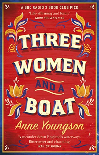 Red book cover with ornate floral details and bold title text.