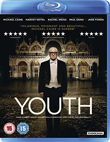 Blu-ray cover for "Youth" featuring Michael Caine in front of a building.