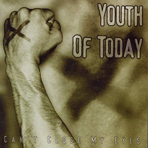 CD cover featuring a raised fist with an X on the hand, titled Youth Today.