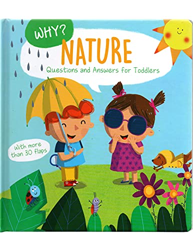 Children’s book cover, “Why? Nature”, with illustrations of kids and nature.