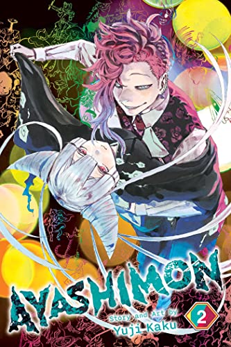 Manga cover featuring two characters with pink and white hair against a colorful background.