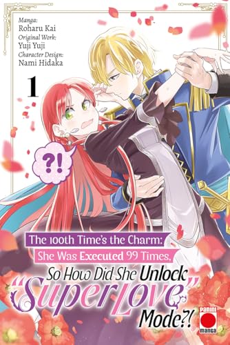 Manga cover: a man holds a surprised woman with red hair, rose petals falling.
