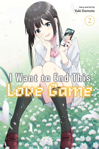 Manga volume cover with a young woman holding a phone with a man’s image.