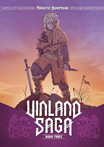Vinland Saga Book Three cover: a young warrior with a sword.
