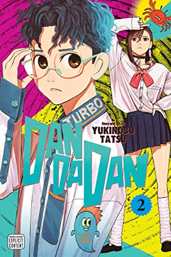 Manga cover featuring a boy with blue-tipped hair and a girl in school uniform.