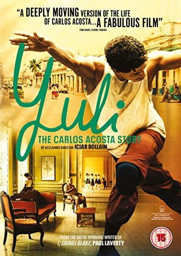 DVD cover for “Yuli: The Carlos Acosta Story” featuring a dancer.