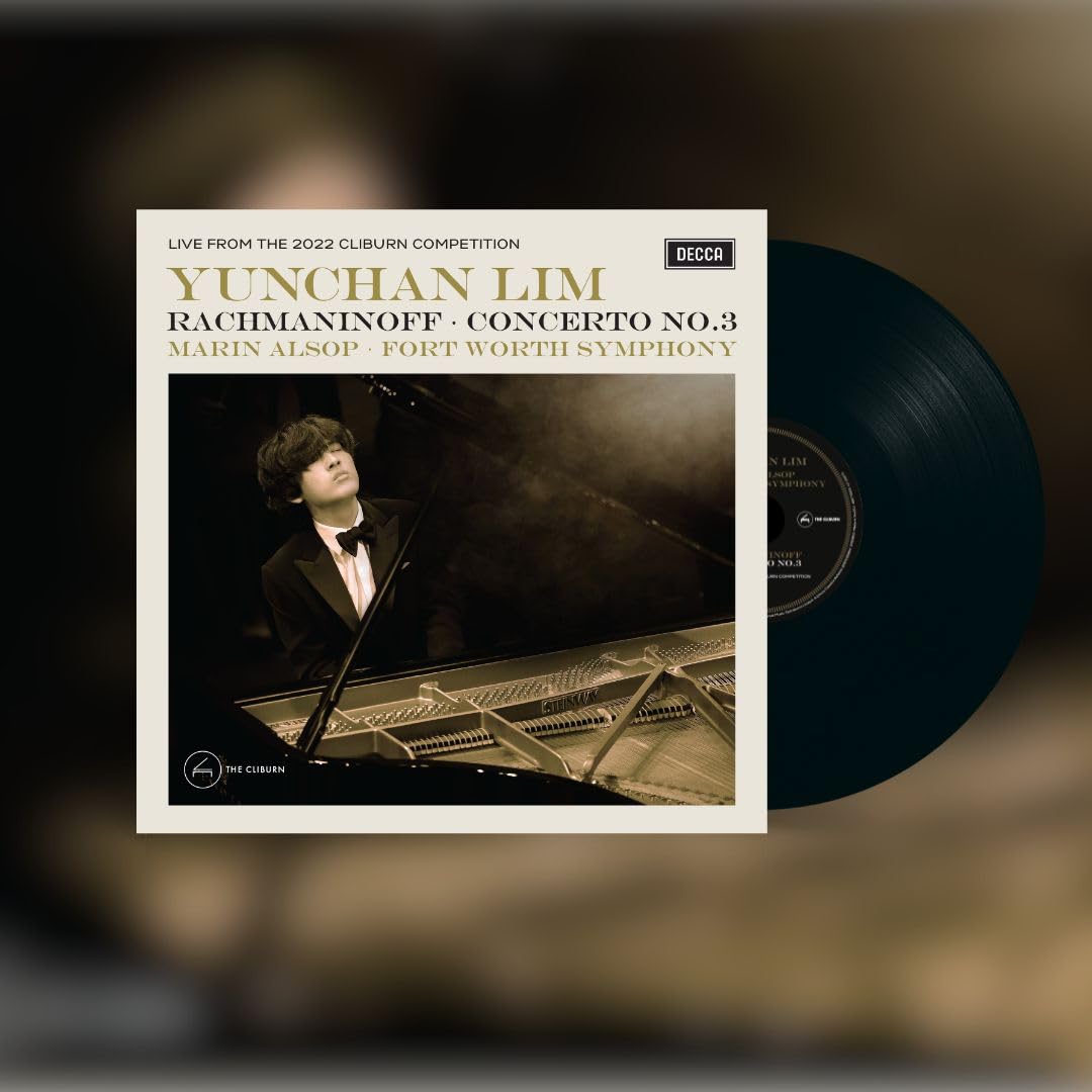 Vinyl record featuring pianist Yunchan Lim and the Fort Worth Symphony.