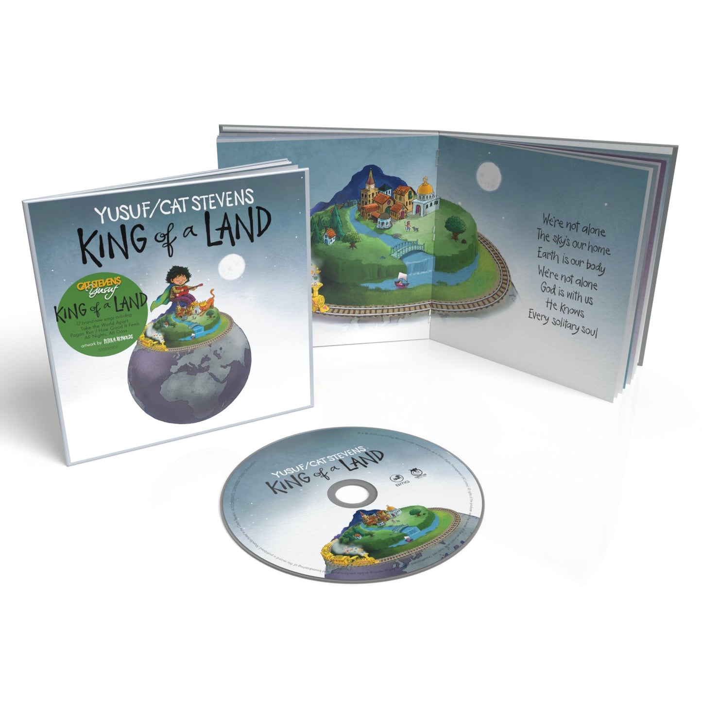 CD case and disc for Yusuf/Cat Stevens’ “King of a Land” album.