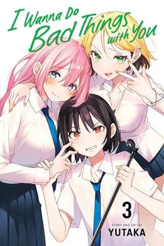 Manga cover featuring three young women in school uniforms, volume 3.