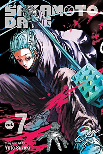 Sakamoto Days volume 7 manga cover featuring a character holding a spiked mace.