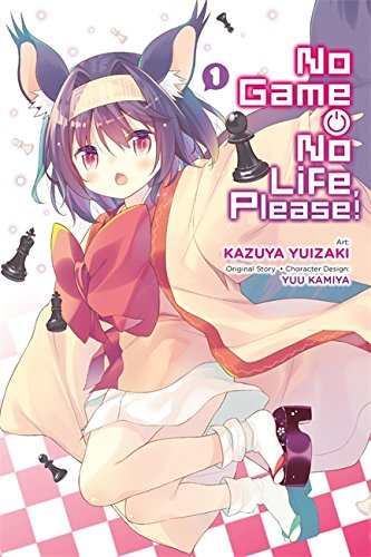 Anime girl with cat ears on the cover of “No Game No Life, Please!” volume one.