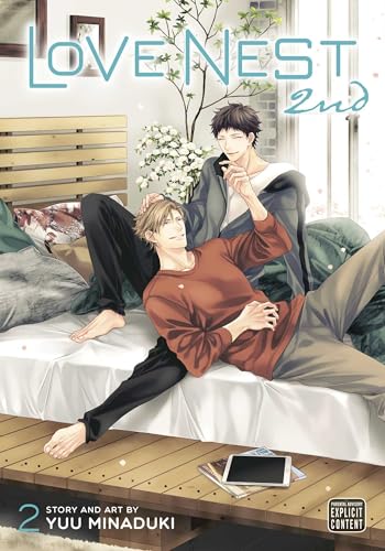 Manga cover featuring two young men relaxing on a couch indoors.