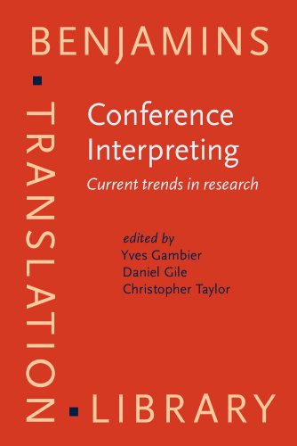 Red book cover with white and black text titled Conference Interpreting.