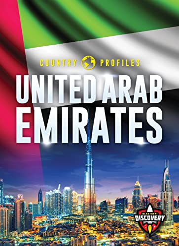 Book cover featuring the UAE flag, skyline, and title "United Arab Emirates.