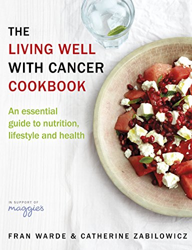 Book cover for The Living Well With Cancer Cookbook featuring a salad bowl image.