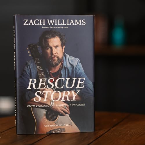 Book cover featuring musician Zach Williams with a guitar.