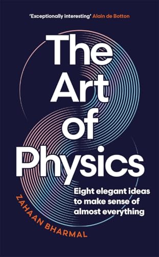Book cover: "The Art of Physics" with swirling blue and pink design.