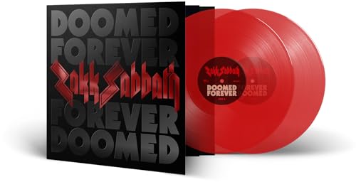 Zakk Sabbath album cover and transparent red vinyl record.