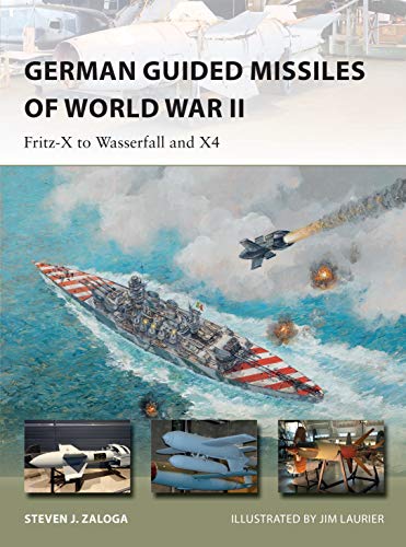 Book cover depicting WWII German guided missiles and a warship under attack.