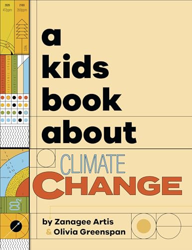 Book cover with bold text: “A Kids Book About Climate Change.”