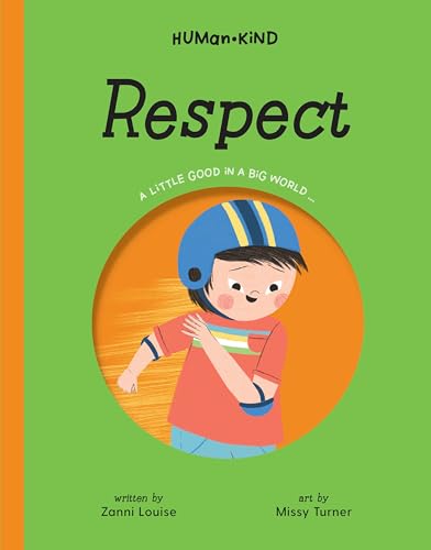 Book cover: "Respect" with illustration of a child in a helmet.