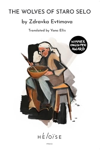 Book cover: illustrated elderly person seated, painting, with title "THE WOLVES OF STARO SELO".