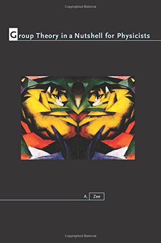 Book cover: "Group Theory in a Nutshell for Physicists" with abstract tiger image.