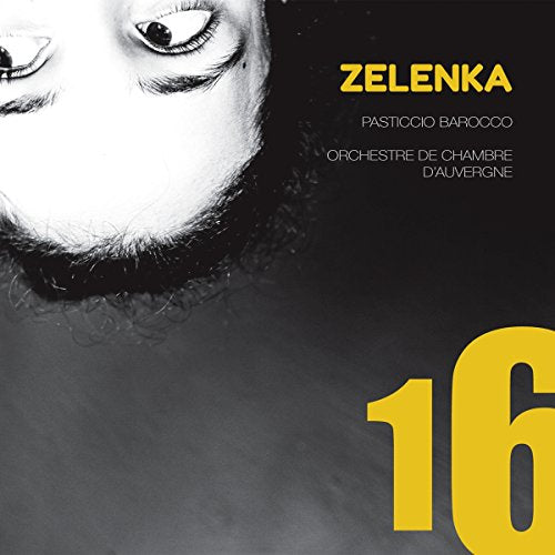 CD cover: Close-up of an eye, text “Zelenka” and large yellow number “16”.