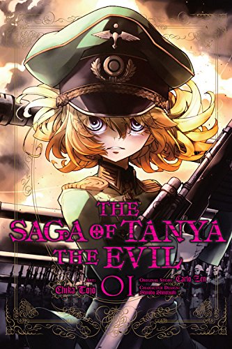 Manga cover featuring a young girl in a military uniform and cap.