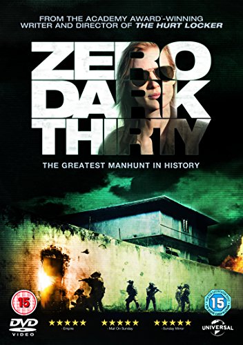 DVD cover for “Zero Dark Thirty” featuring a woman’s obscured face and soldiers.