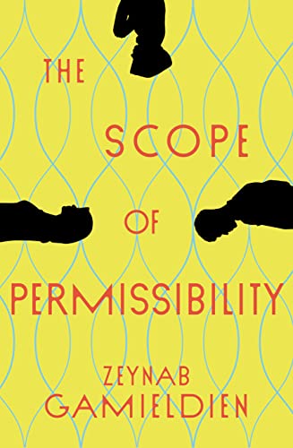 Book cover: yellow background, chess pieces, red title "The Scope of Permissibility".