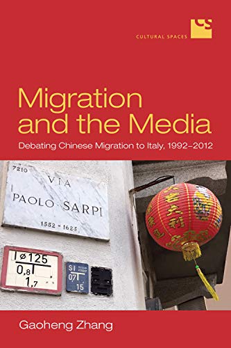 Book cover: “Migration and the Media” with Italian street scene imagery.